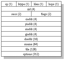 dhcp message format frame format